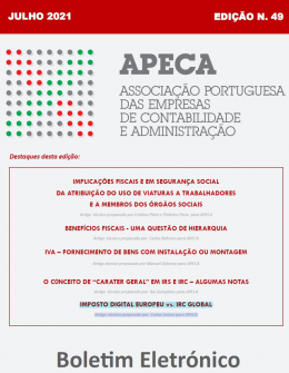 Boletim Eletrónico APECA n.º 49 (Julho/2021)