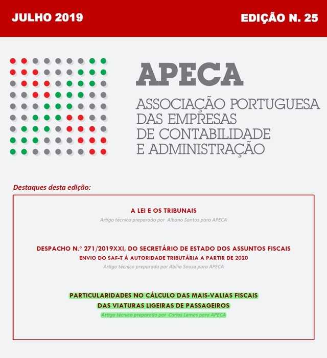 Boletim Eletrónico APECA n.º 25 (Julho/2019)