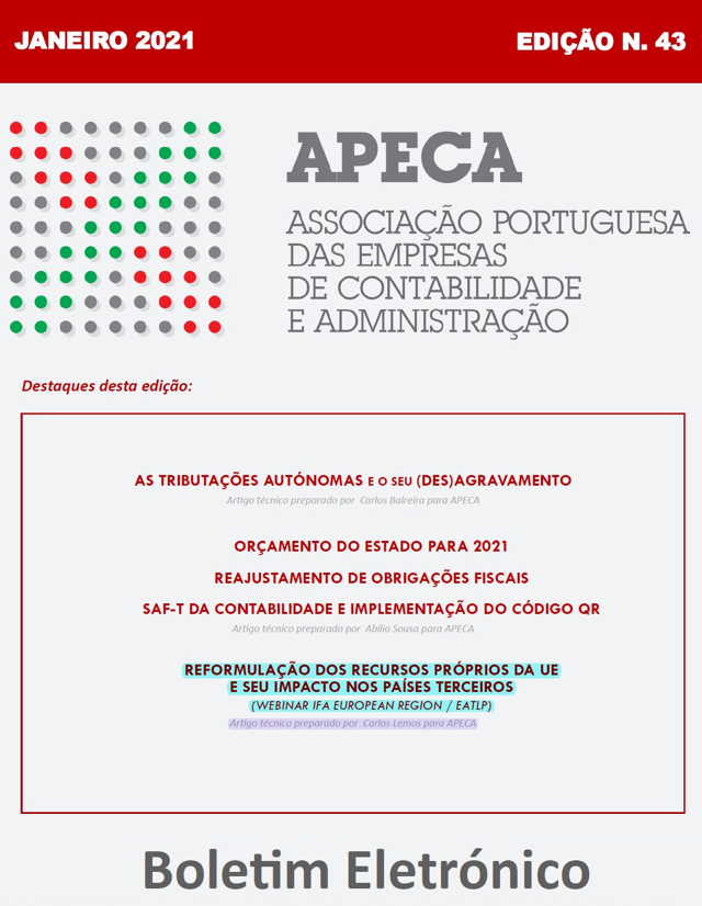 Boletim Eletrónico APECA n.º 43 (Janeiro/2021)